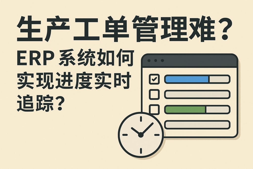 生产工单管理难？ERP 系统如何实现进度实时追踪？